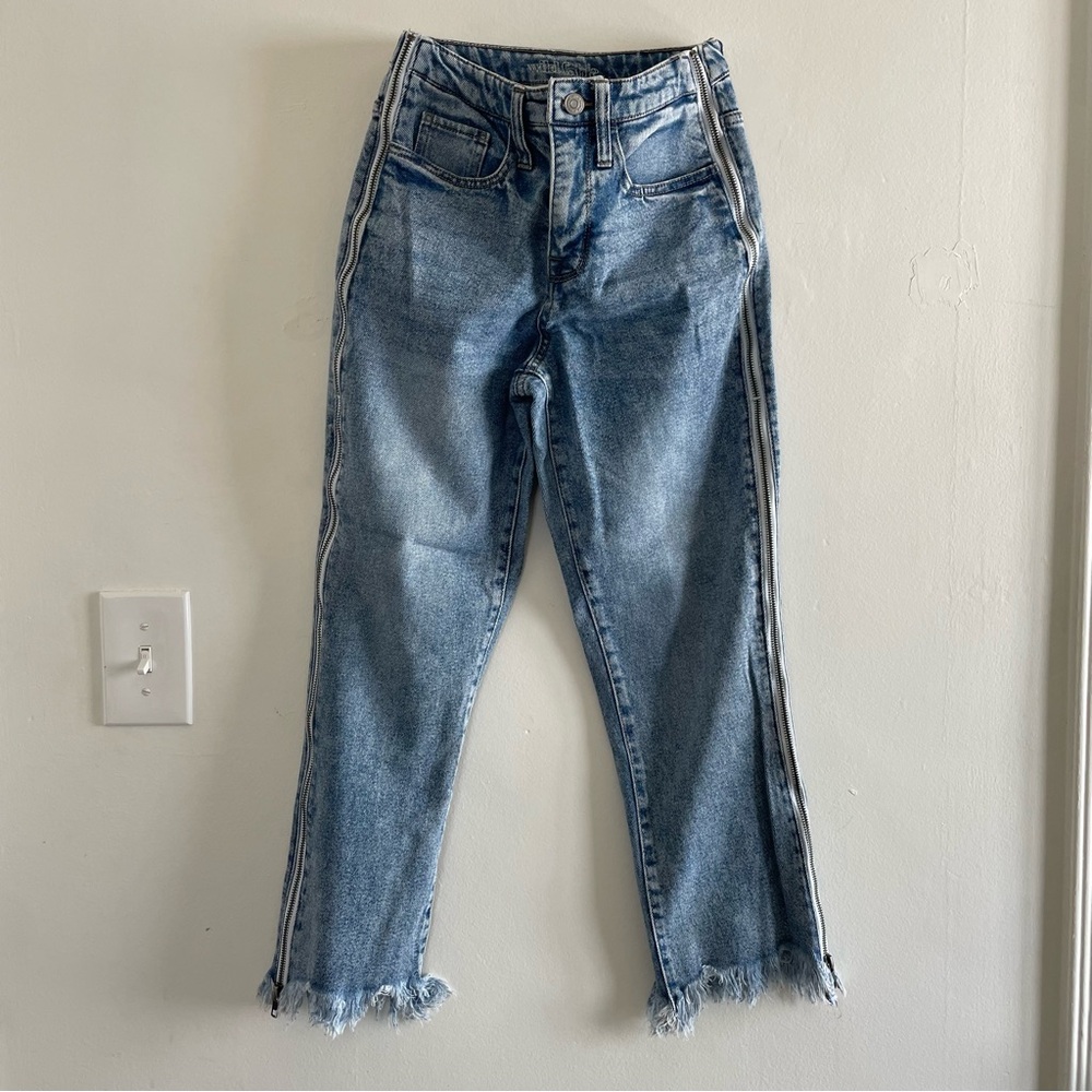 Target | Wild Fable | High Rise Ankle Blue Jean | Zipper Sides | Women's Size 00